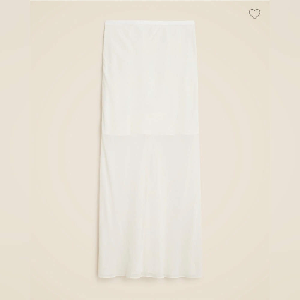 J Crew New Gwyneth skirt in chiffon - Picture 2 of 5